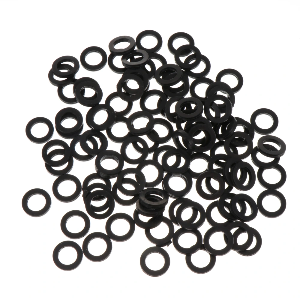 100 Pcs Rubber Rings Gasket Fuel Faucet Plumbing Sealing Washer NBR Repair Piece