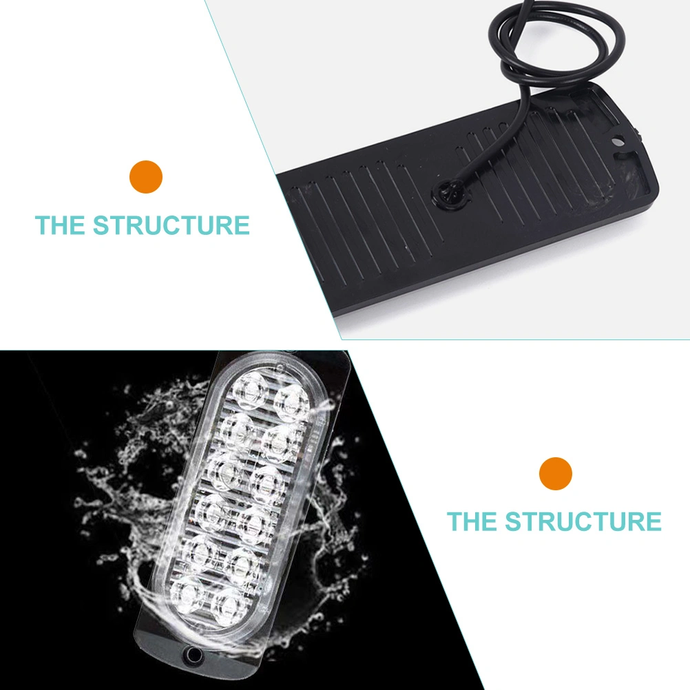2 Pcs Car Strobe Lights Car Warning Lamps Car Truck LED Emergency Strobe Lights