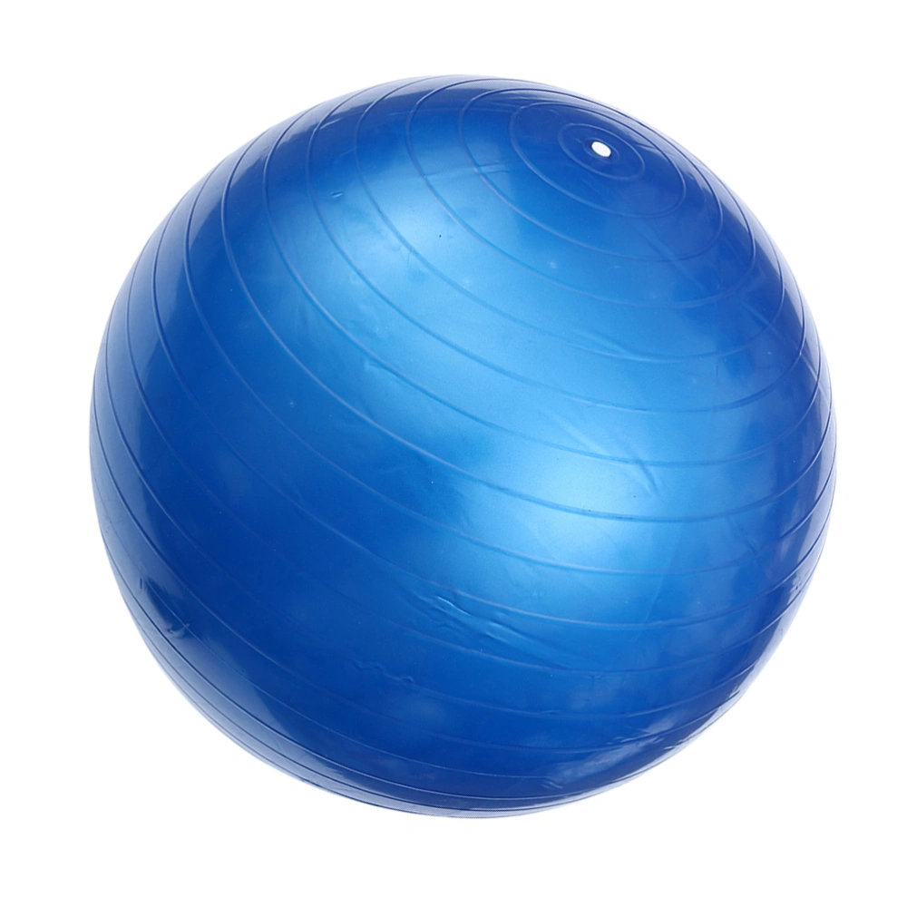 55cm 600g Anti Burst Stability Yoga Ball Thicken Balancing Devcie Exercise Tool for Fitness Gym Workouts with Pump Air Clamp Stopper (Blue)