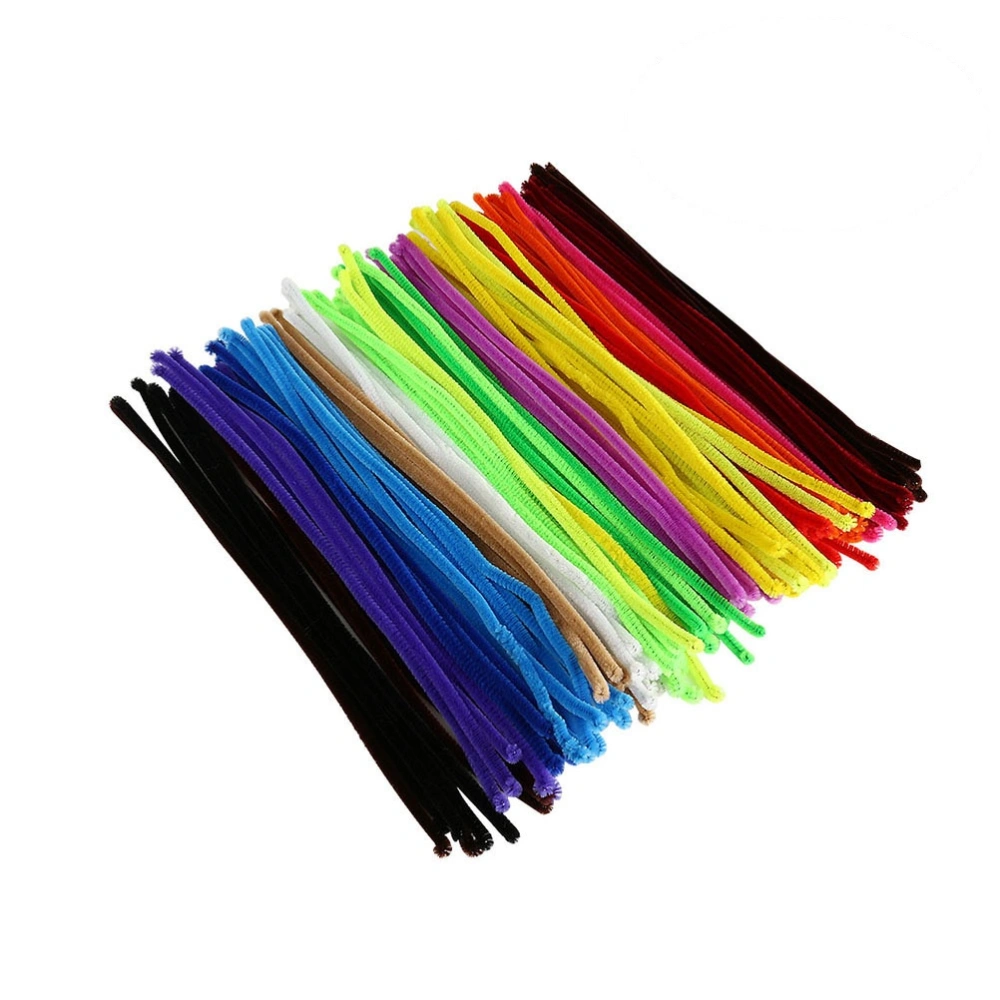 200Pcs Multicolor Glitter Creative Art Stem Bendable Sticks Flexible Straw Stem Bar Set for Kids-6mmx300mm(Mixed Color)