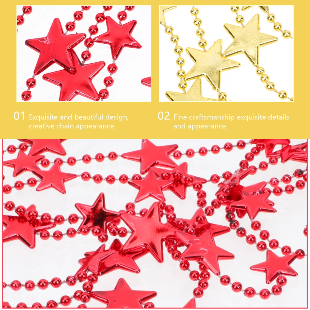 2pcs Unique Chain Hanging Decors Chain Pendants Scene Adornments Festival Decors