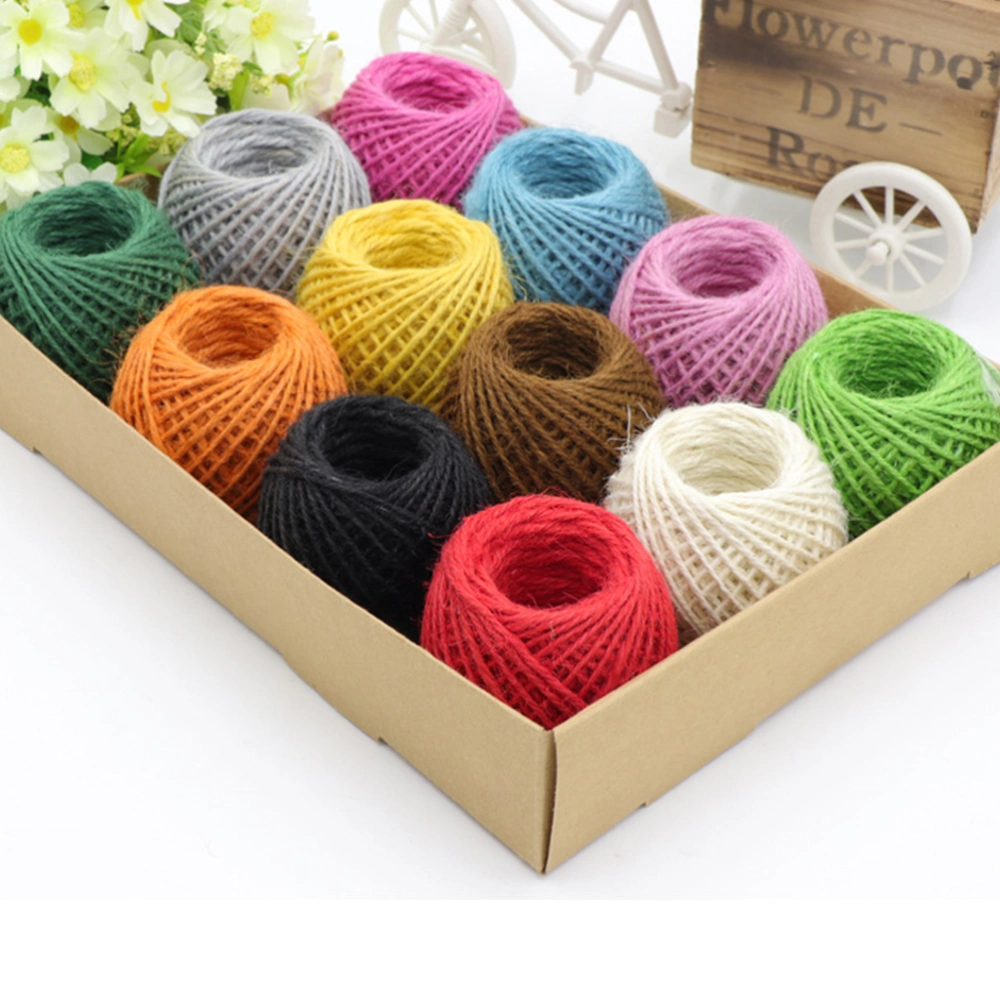 2 Pcs 30M Green Garden Twine Natural Jute Twine Thicken Twine Garden Indoor and Outdoor Twine for Floristries Bundling Craft