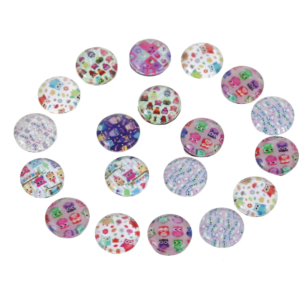 100pcs DIY Glass Patches Creative DIY Time Glass Patches Jewelry Accessory