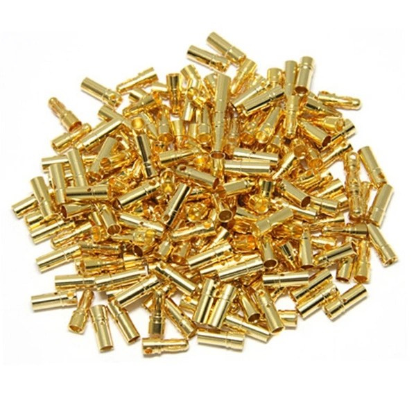 50 Pairs of 3.5mm Gold Plated Bullet Banana Connector Plugs Male & Female for RC Battery ESC Motor