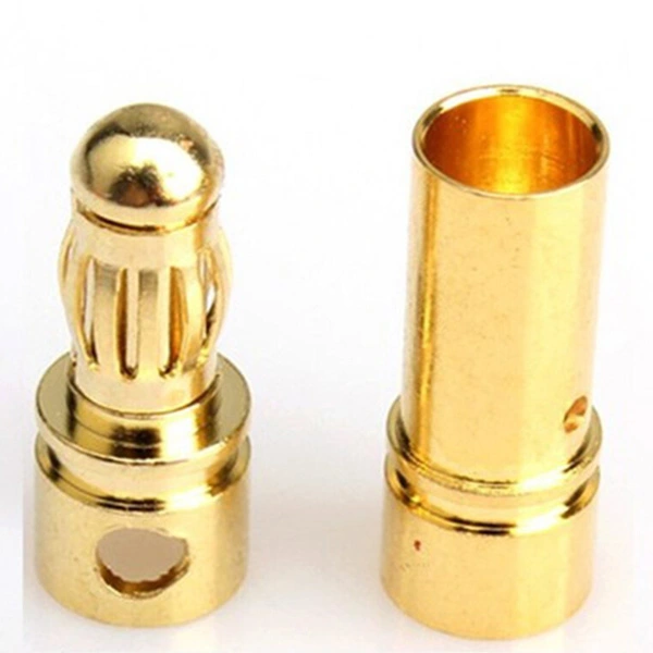 50 Pairs of 3.5mm Gold Plated Bullet Banana Connector Plugs Male & Female for RC Battery ESC Motor