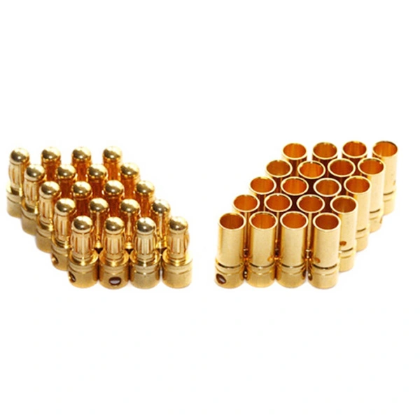 50 Pairs of 3.5mm Gold Plated Bullet Banana Connector Plugs Male & Female for RC Battery ESC Motor