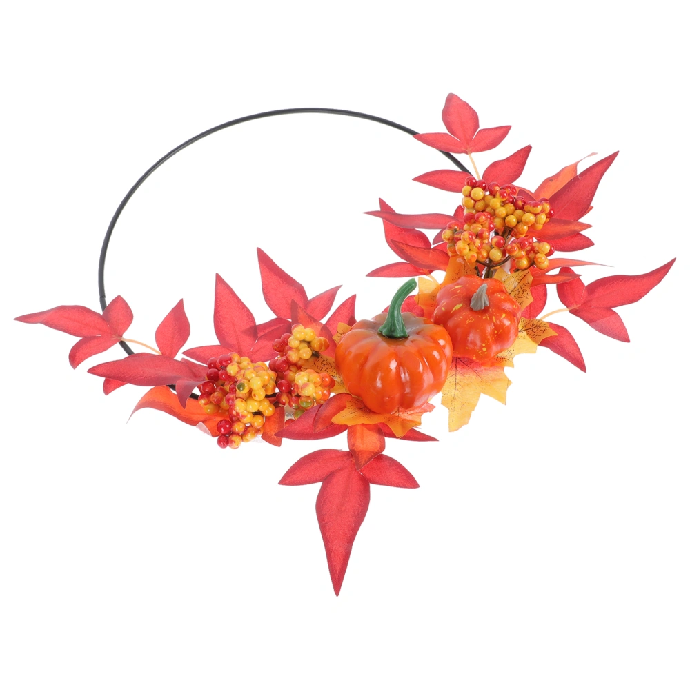 1Pc Thanksgiving Decor Autumn Maple Leaf Metal Wall Hanging Garland Wall Decor