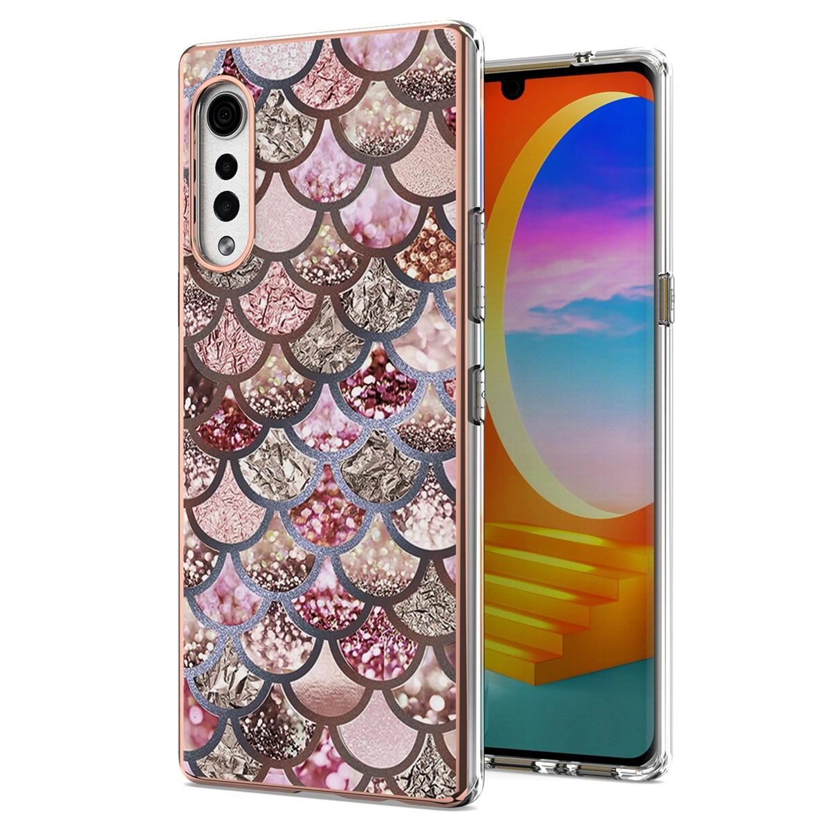 Luxury Pattern Phone Case Back Pattern Phone Shell Compatible with 4G/5G