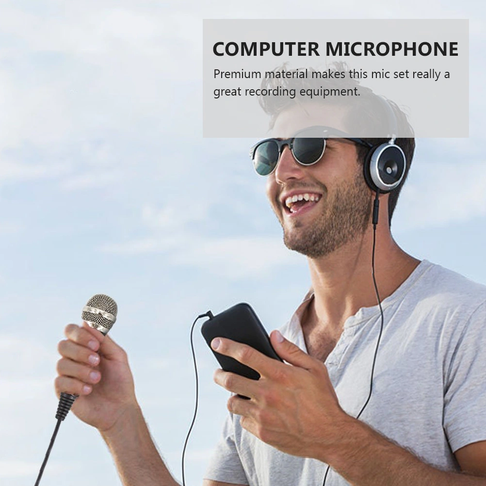 1 Set Microphone Online Class Mic Stand Set Recording Microphone Household Mic