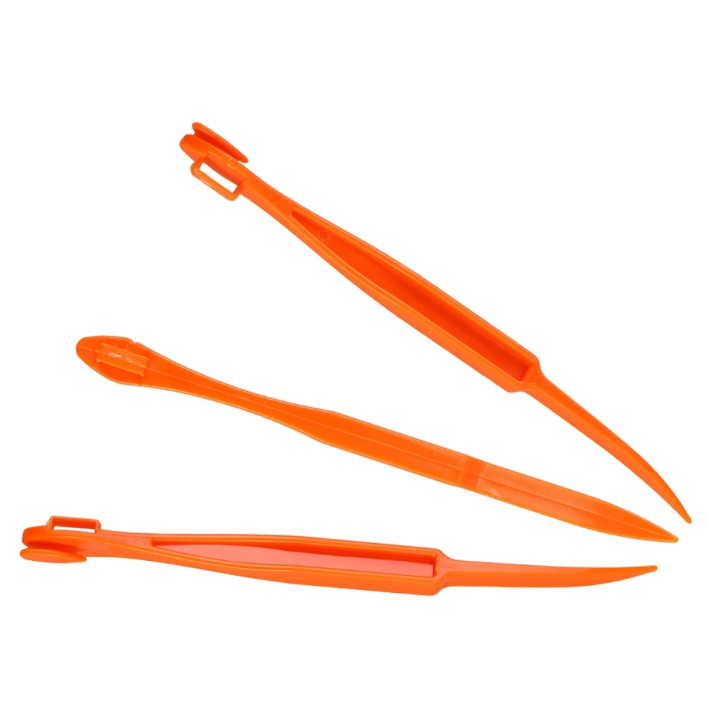 5pcs Long Plastic Orange Peelers Fruit Slicer Opener Cutter Kitchen Gadgets (Random Color)