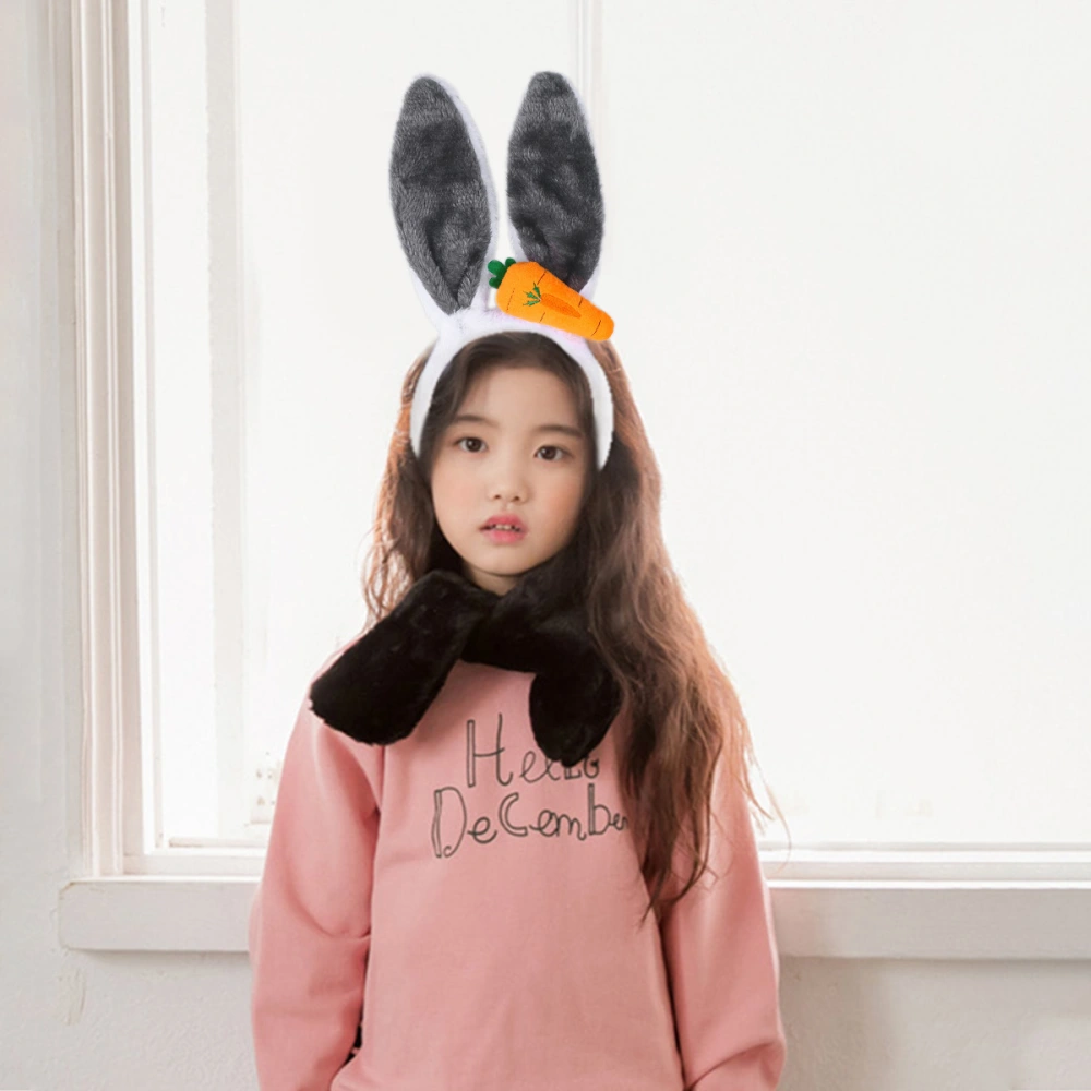 Plush Headband Rabbit Ear 3D Carrot Costume Cosplay Bunny Hair Accessory for Party Wearing (Pattern 13)