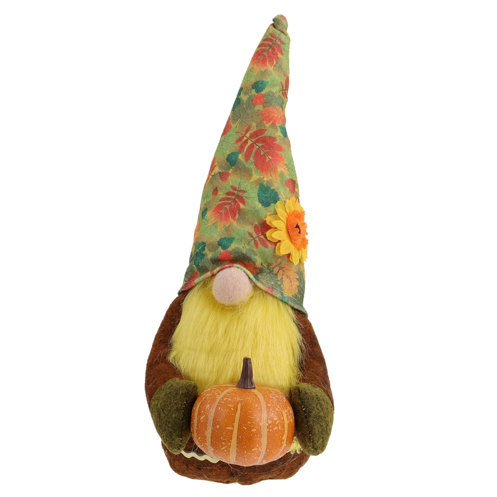 Harvest Festival Doll Ornament Long-beard Doll Thanksgiving Figurine Doll