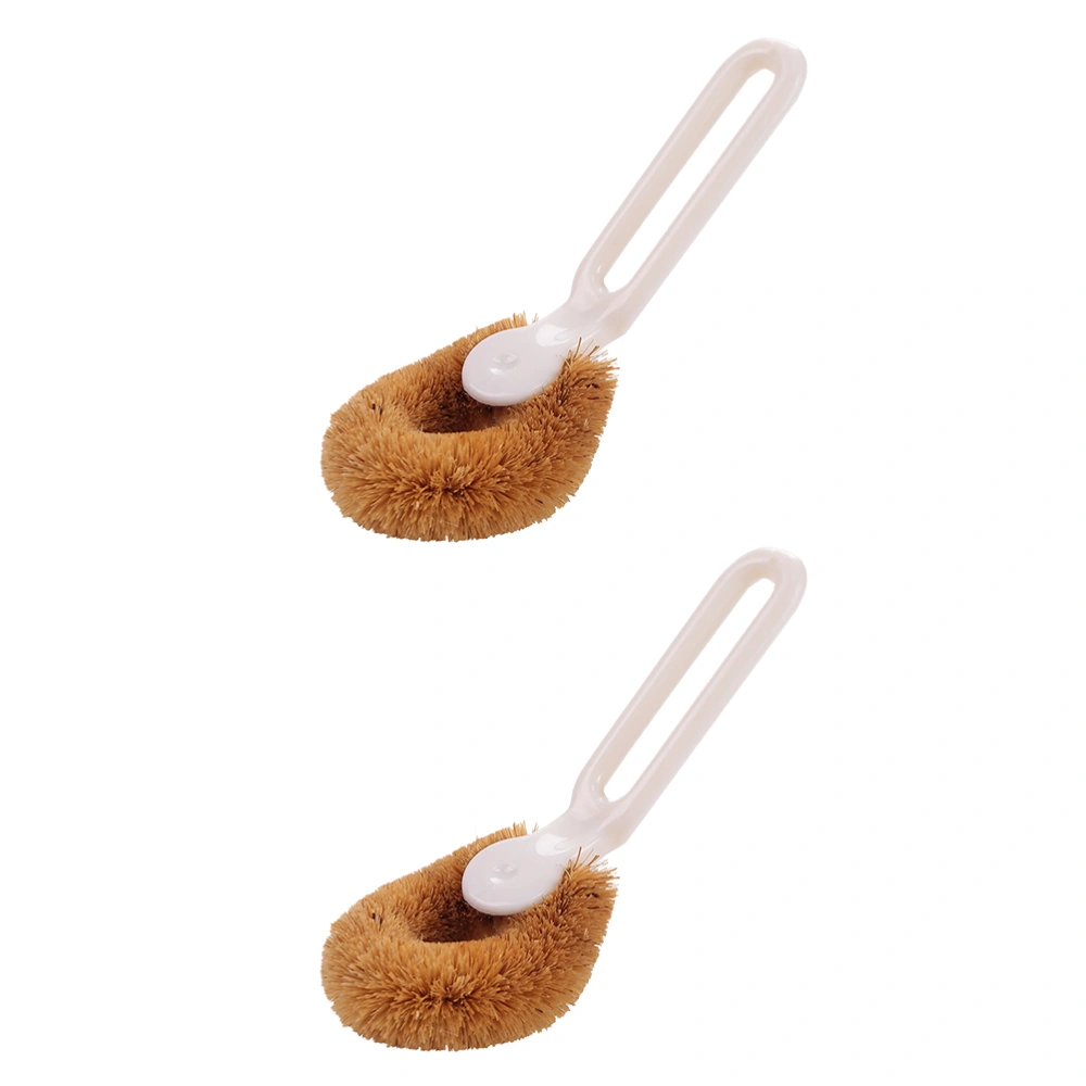 2Pcs Kitchen Dish Washing Brush PP Handle Pot Brush Dish Plate Washing Cleaner