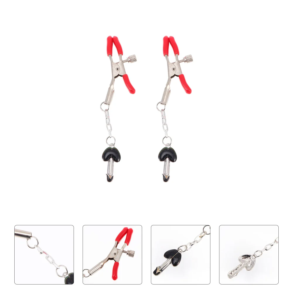 1 Pair of Sexy Nipples Clamps Non Piercing Adult Toys Sexy Breast Clips