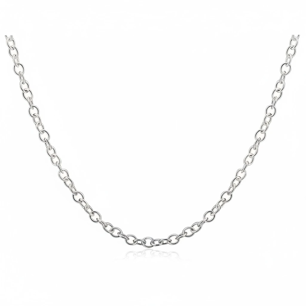 Fashion Men Sterling Silver Chain Necklace