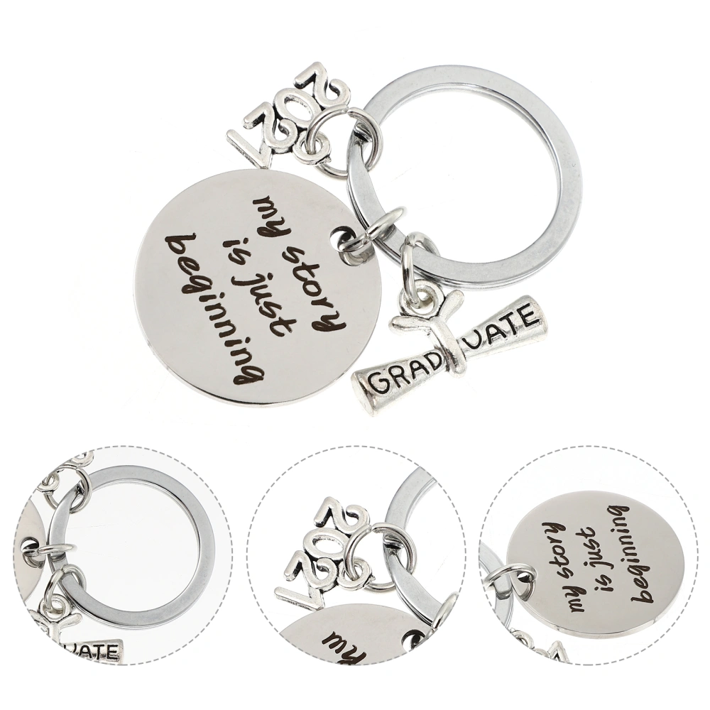 2pcs Creative Key Chains Delicate Key Circles Practical Keys Decorations