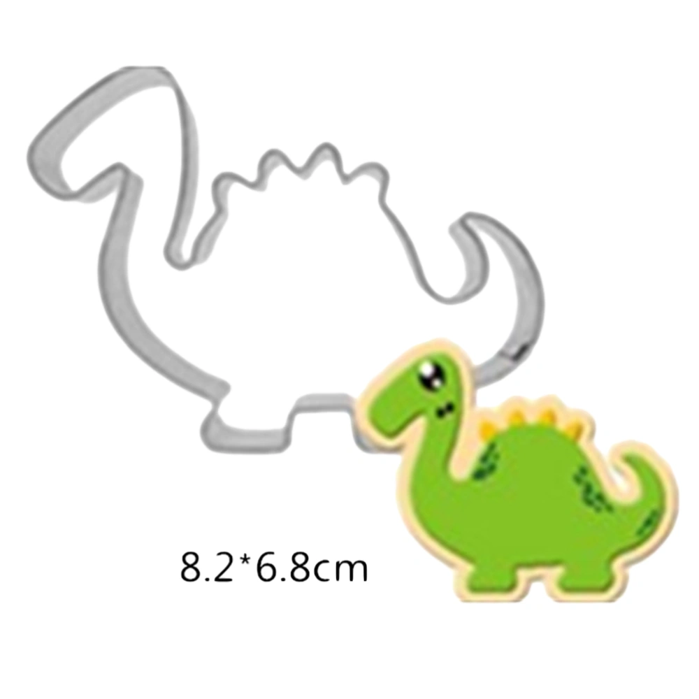 Non-stick Heat Resistant Stainless Steel Cookie Mold Cartoon Animal Mould DIY Baking Mold Bakeware for Chocolate Biscuit Fondant (A1230 Dinosaur)