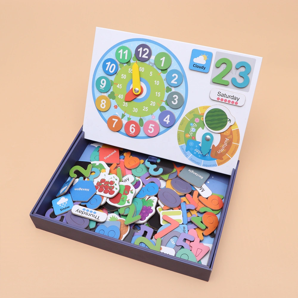 1 Set Children Educational Alphabet Sticker Fridge Magnet Educational Aids with Learning for Boys Girls Toddlers (Digital Pattern)