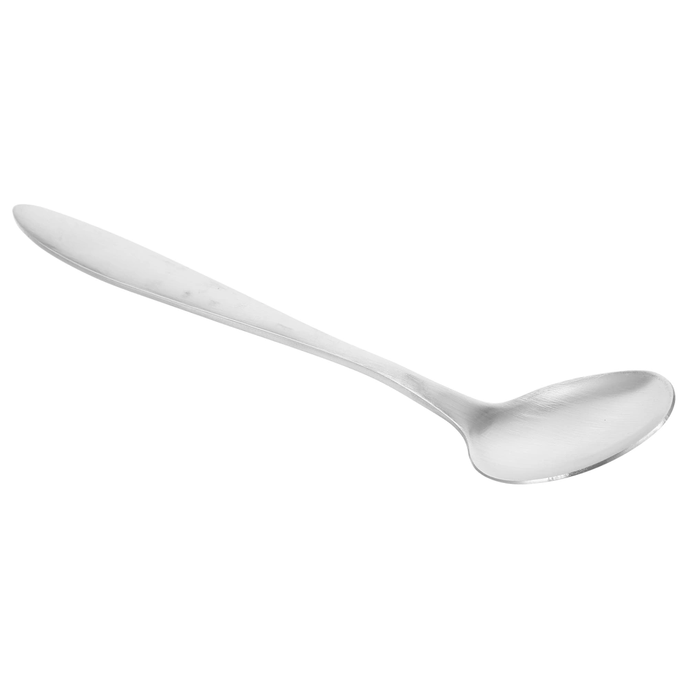 Babies Elders Curved Spoon Household Elder Feeding Aid Kitchen Gadget (Silver)