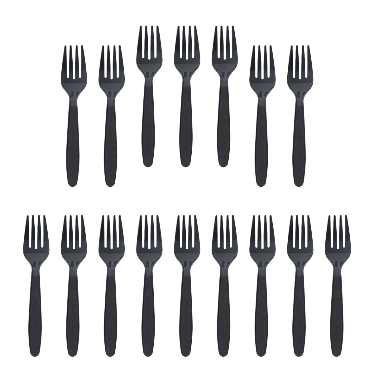 48PCS Plastic Forks Disposable Cutlery Kit Tableware Flatware for Barbecue Party Picnic Graduation