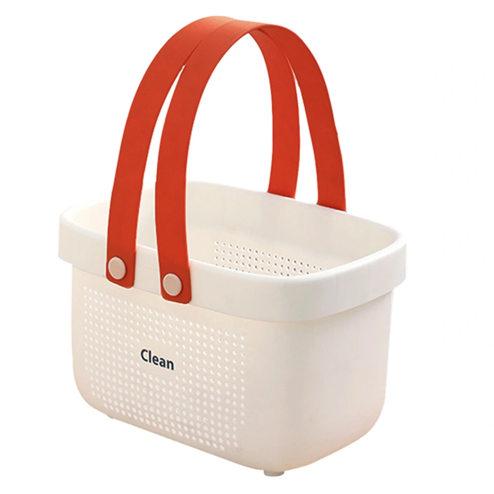 Handle Shower Basket Household Toiletry Basket Portable Bathroom Basket Handheld Bath Basket