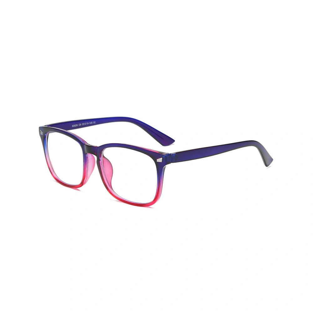 2pcs Vintage Eyeglasses Frame Creative Anti-Blue Light Glasses Frame Fashion Glasses Frame (Blue and Pink, Dark Brown and White Pattern)