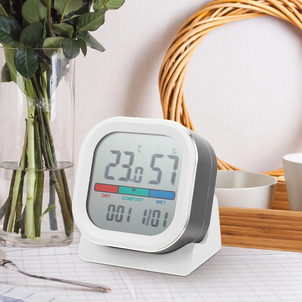 Digital Hygrometer Thermometer Desktop Thermometer Color Digital Hygrometer With Clock Function