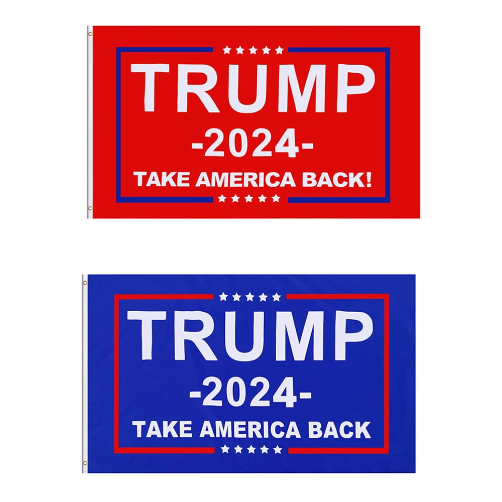 2Pcs 2024 Election Trump Flag Beautiful America Election Flag for Outdoor Garden