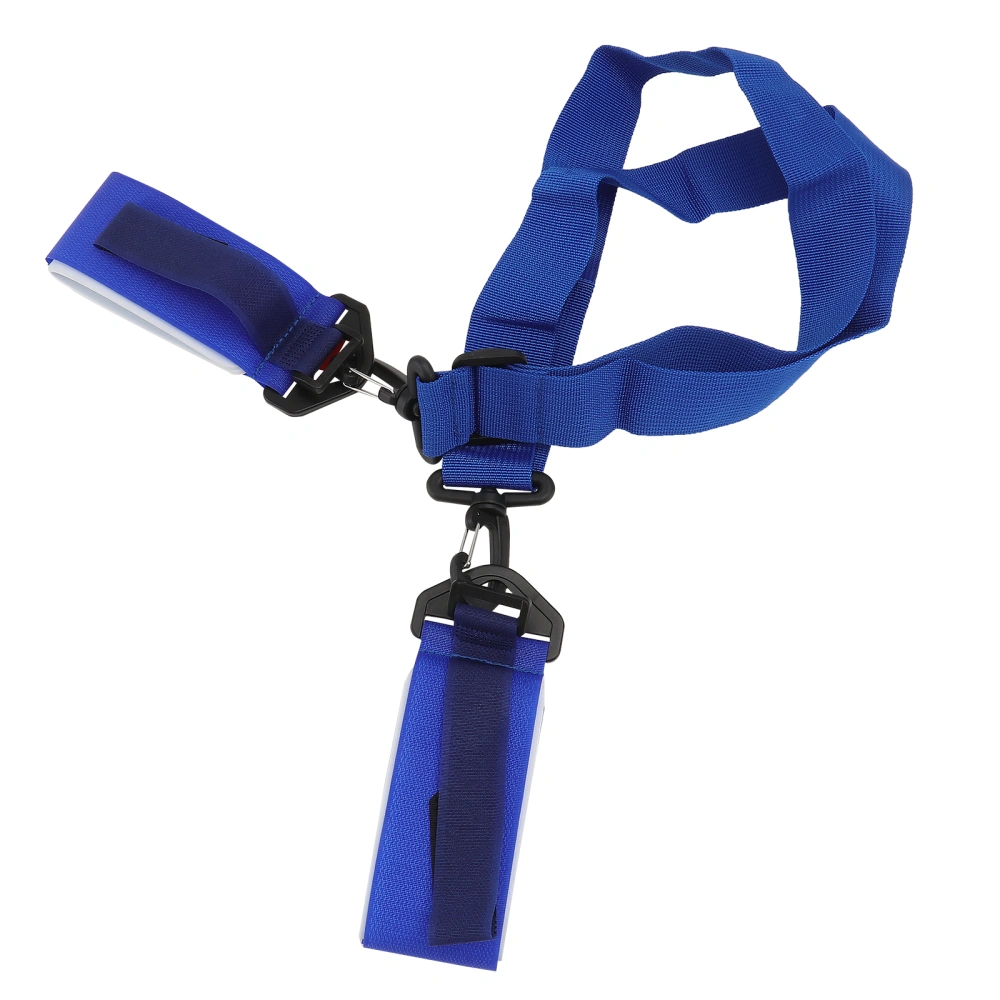 Portable Snowboard Shoulder Strap Ski Fixing Belt Adjustable Snowboard Carrier for Outdoor Skiing (Blue)