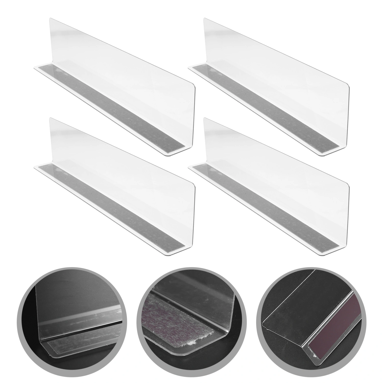 4pcs Supermarket Commodity Separators Thick Shelf Dividers Commodity Clapboards
