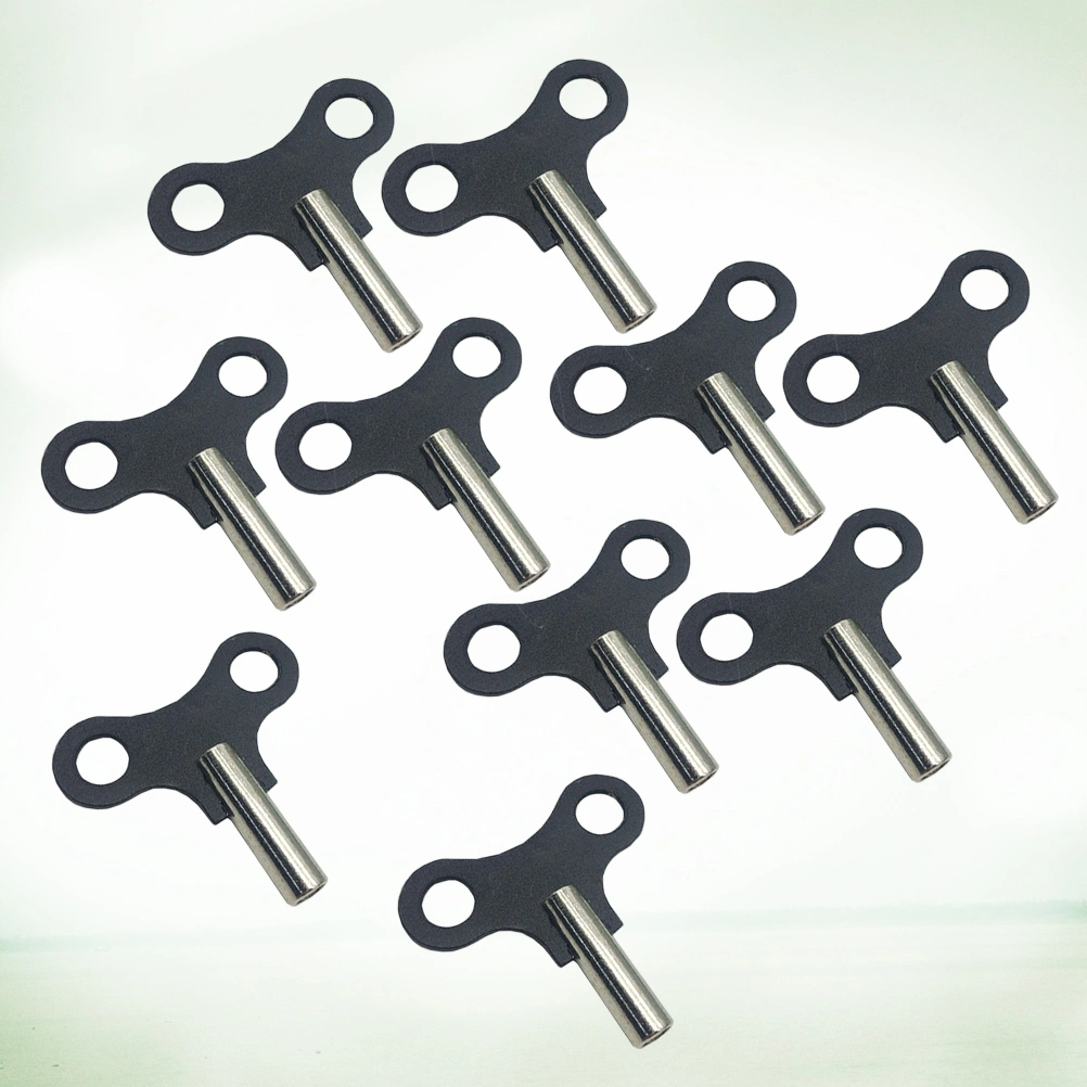 10PCS Wood Clock Key Metal Clock Key Wood Clock Tools Winding Swiss Repair Tool