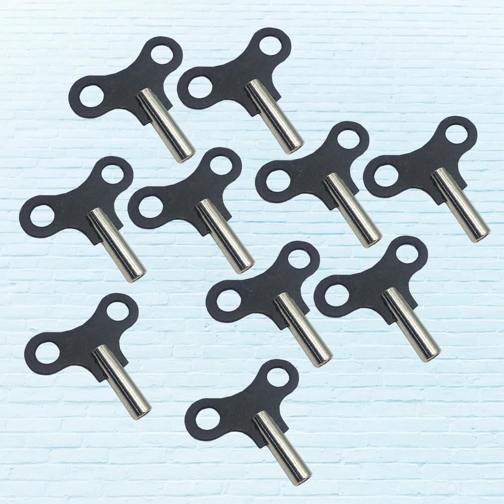 10PCS Wood Clock Key Metal Clock Key Wood Clock Tools Winding Swiss Repair Tool