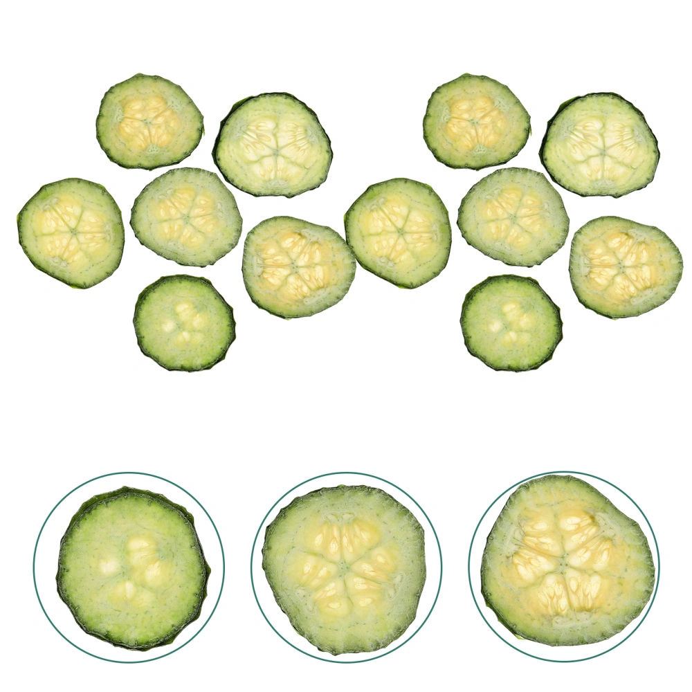 12pcs Cucumber Pressed Specimen Vegetable Specimen for Scrapbooking Phone Case Diy Crafts