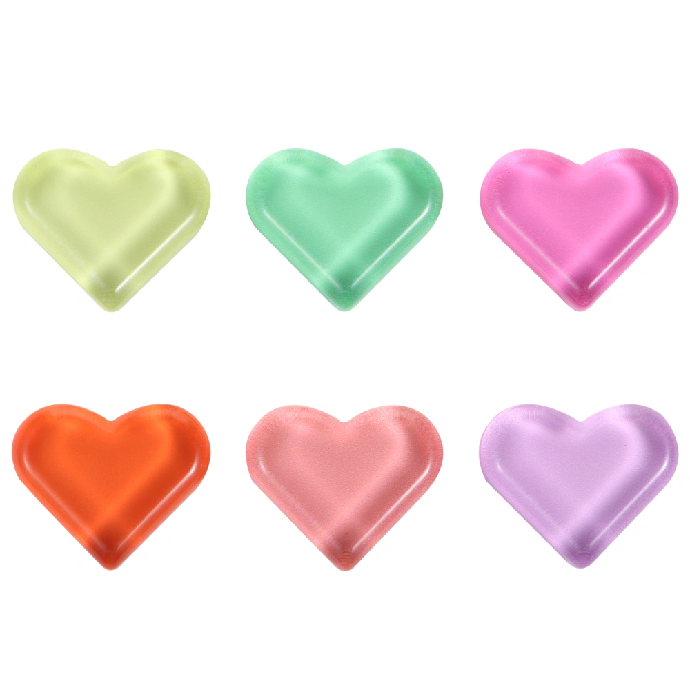 15pcs Fridge Decor Fridge Magnet Stickers Heart Shaped Decals (Random Color)