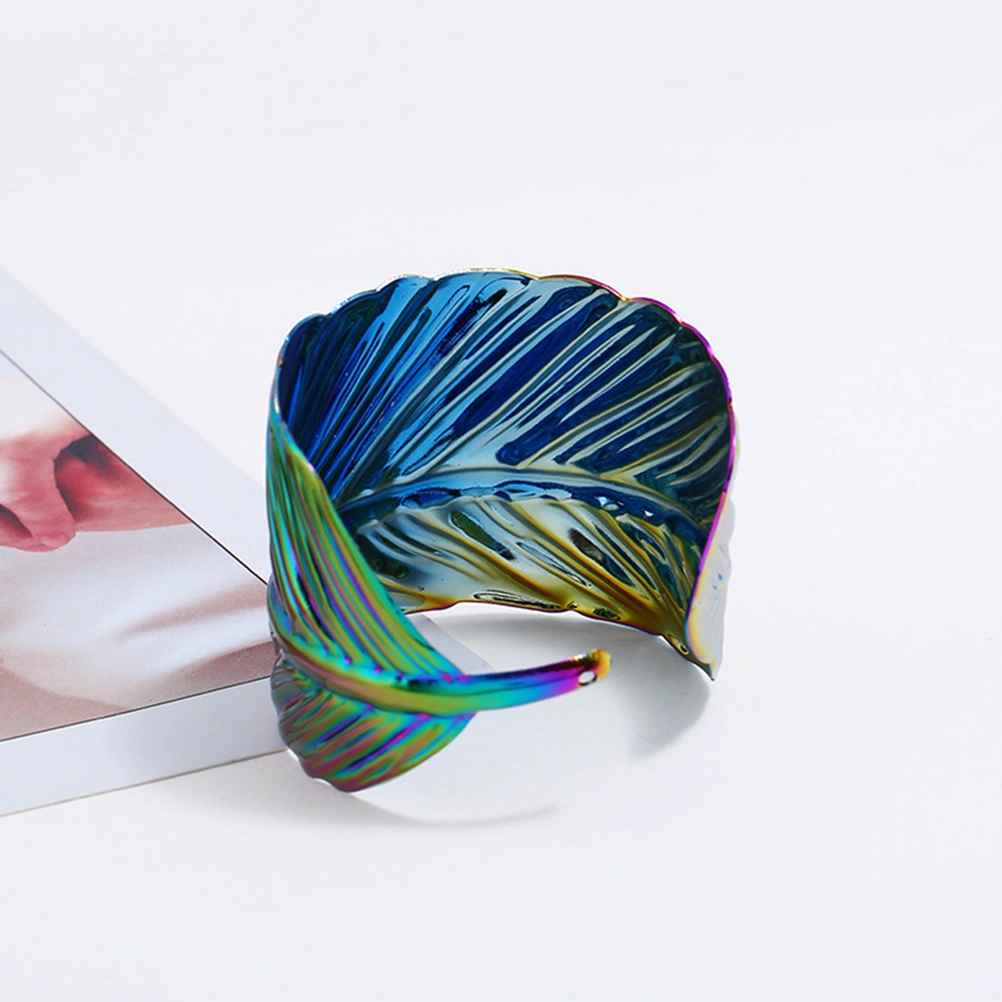 Leaf Bangle Bracelet Wide Opening Bangle Cuff Bracelet Wrist Bangle Wrist Jewelry