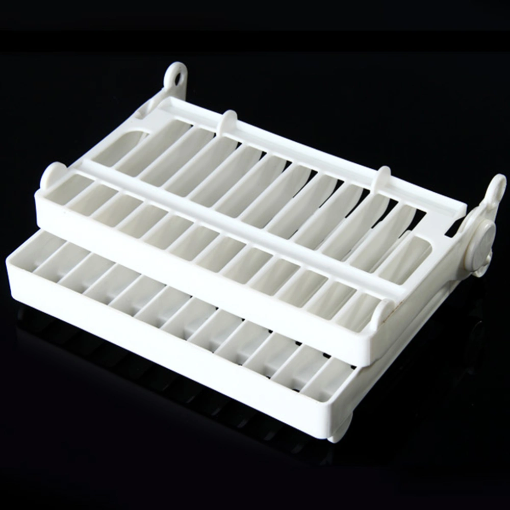 Plastic Dish Drying Rack Dish Holder Rack Drainer (White)