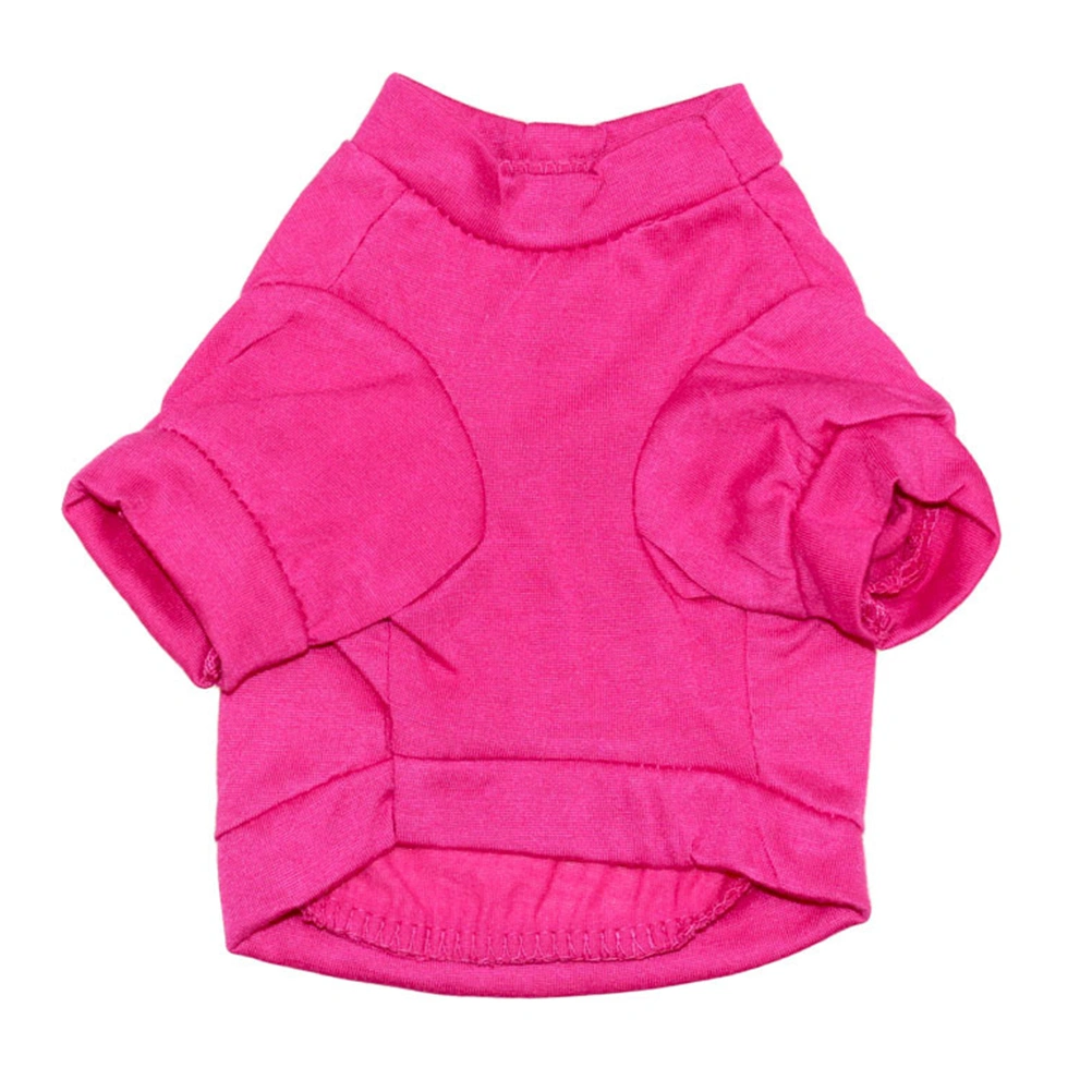 Pet Puppy Shirt Small Dog Pet Clothes I Give Free Kisses Printed Vest T-Shirt Clothing Size S (Rose Red)