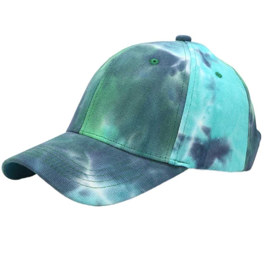 Leisure Sun Bandhnu Baseball Simple Outdoor Sun Hat Summer Sun-Resistant for Woman Man (Blue Green)