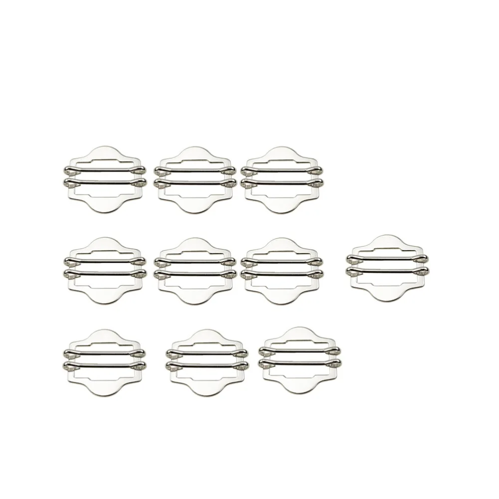 10Pcs Suit Vest Buckles Metal Clothing Buttons Waist Belt Buckles Decor