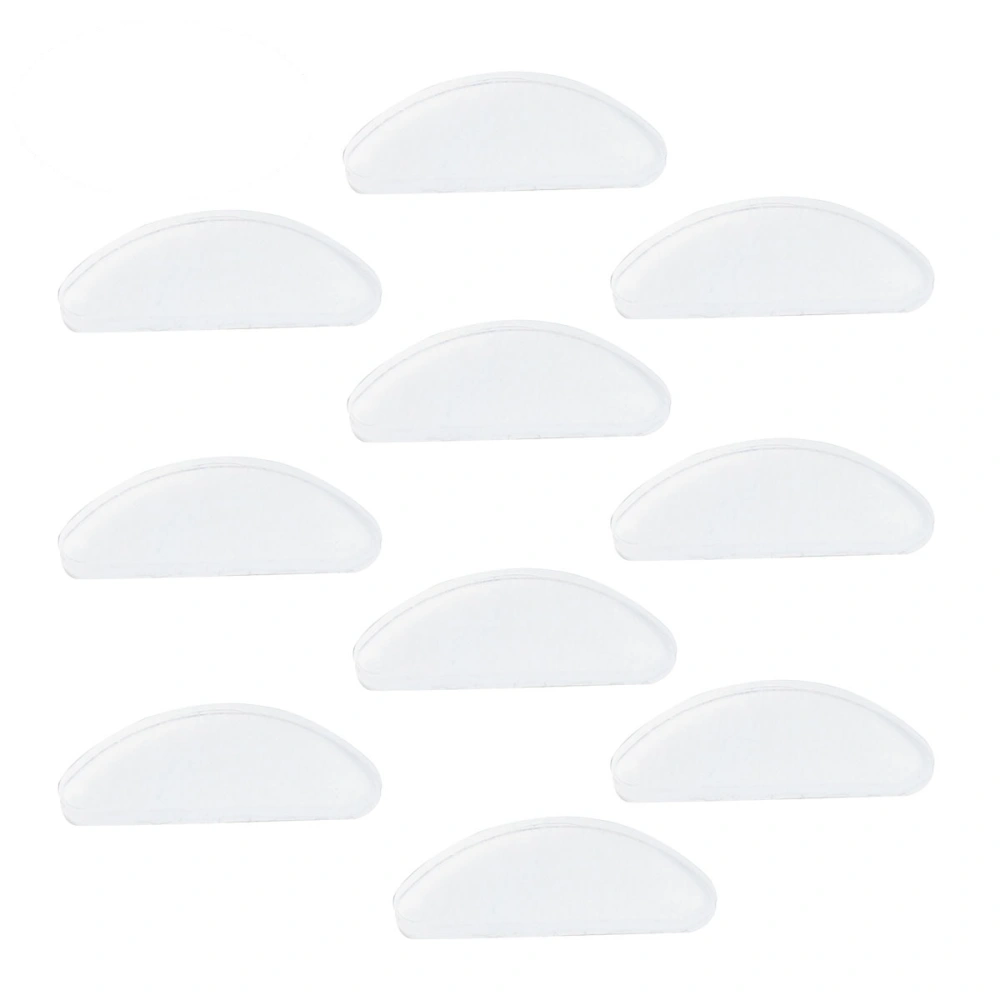 10pcs Eyeglasses Nose Pads Glasses Adhesive Silicone Nose Pads Non-slip Thin Nosepads for Glasses Eyeglasses Sunglasses (White)