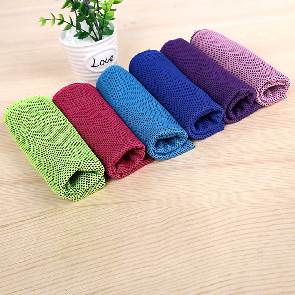 Super Absorbent Sports Towels Summer Outdoor Sweat Fitness Swimming Travel Cold Towel(30 X 90CM, Light Blue)