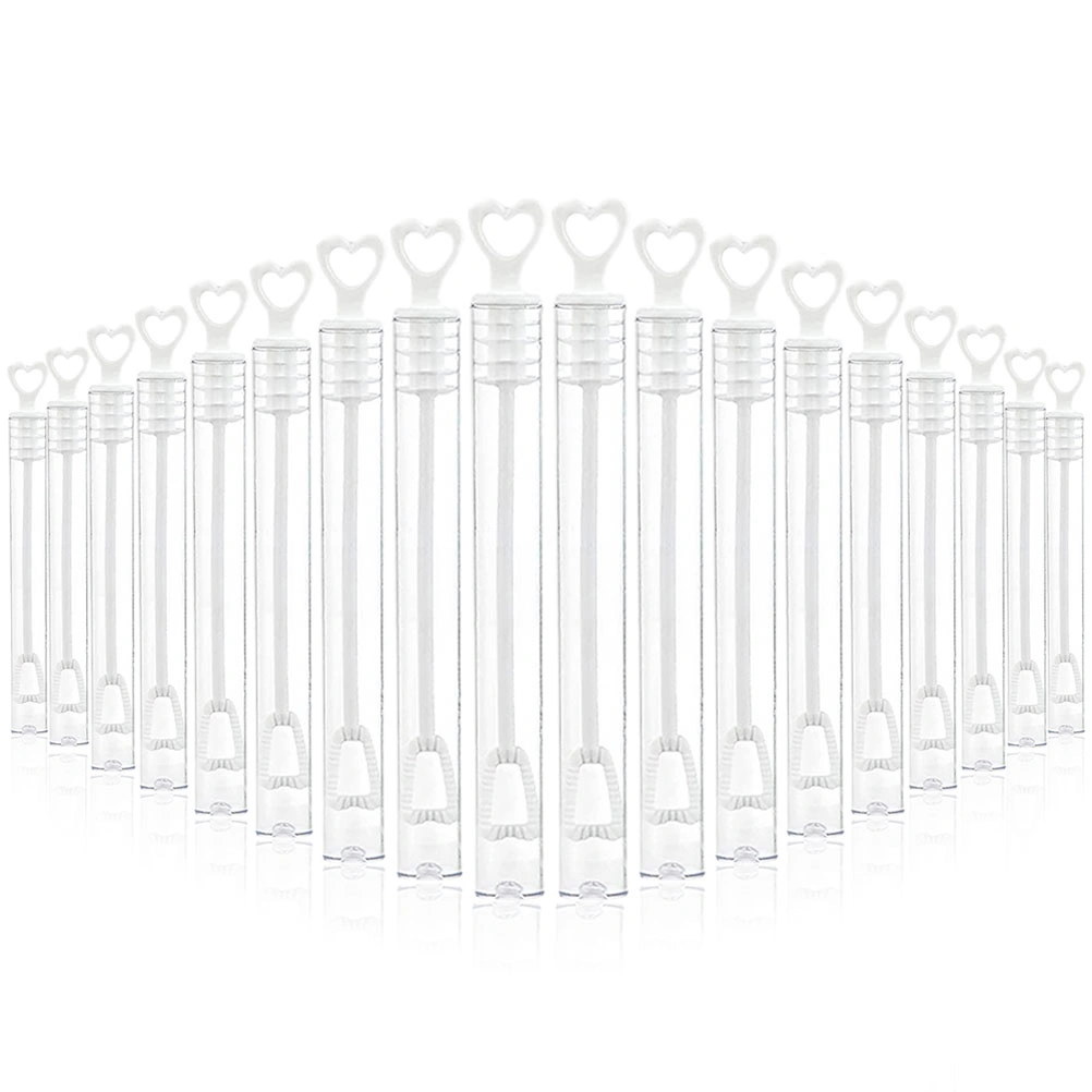 18pcs Empty Bubble Wands Bottle Refillable Bubble Wands Tube Bubble Making Wands