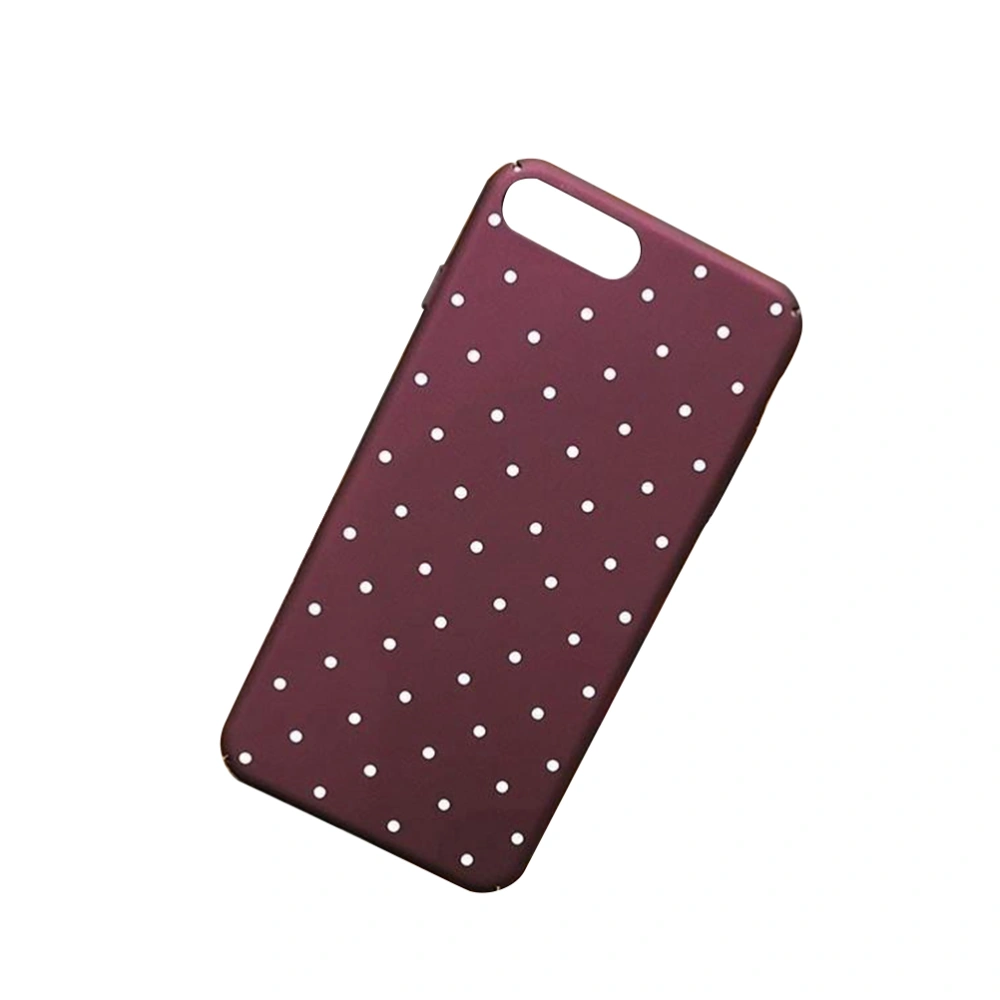 Slim Fit Phone Cover Protective Shock-Absorption Anti-Scratch Phone Case with Small Polka Dots(Red)