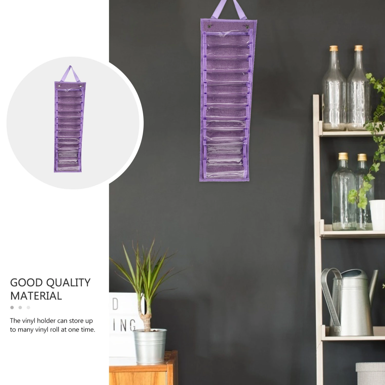1Pc Vinyl Roll Holder Simple Craft Vinyl Hanging Rack Practical Vinyl Organizer