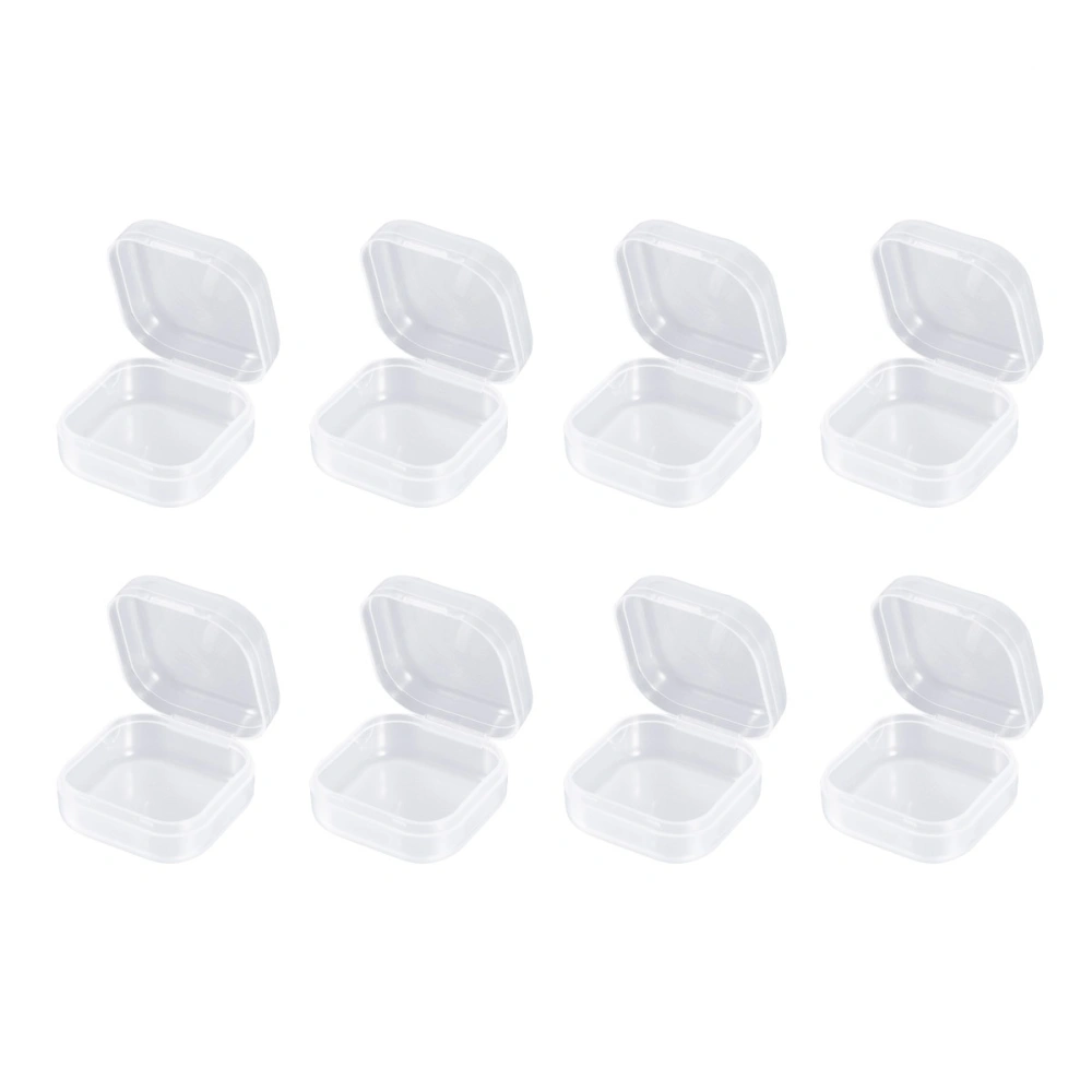 24pcs Clear Rectangular Plastic Storage Boxs Square Multipurpose Display Case Box