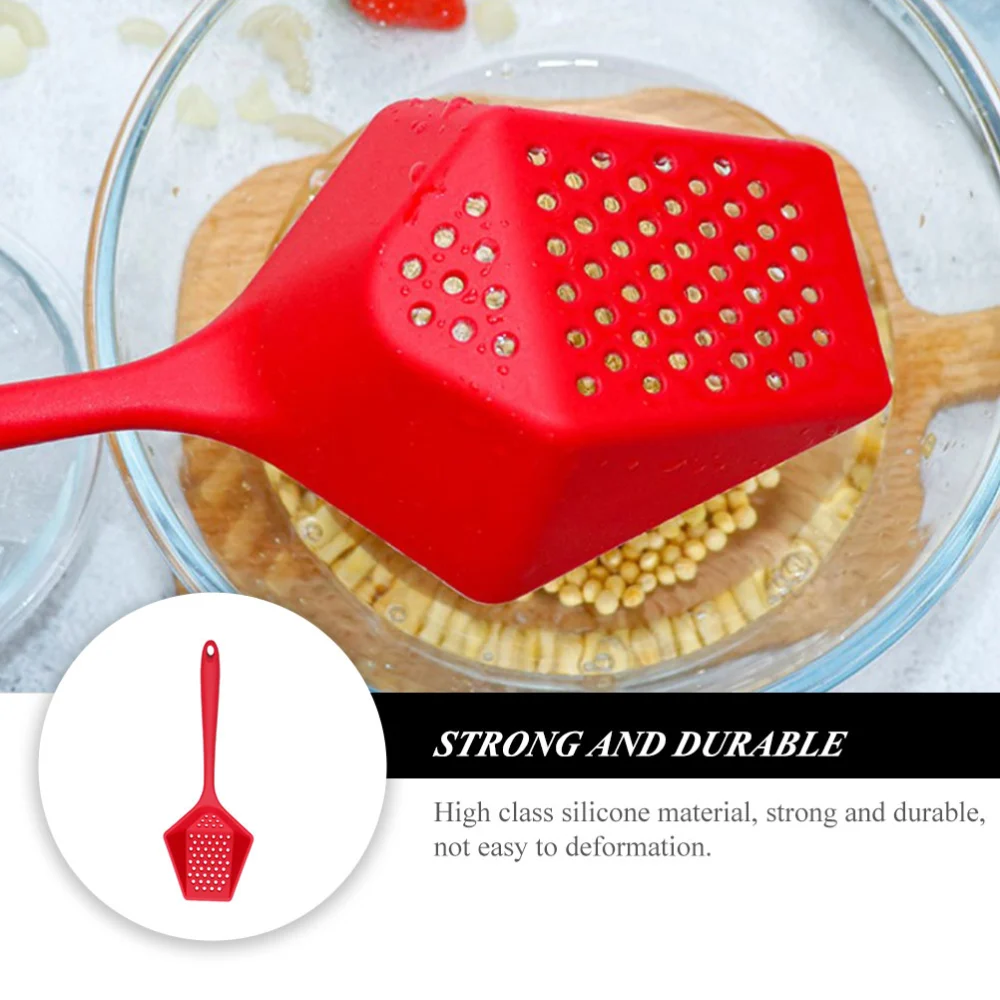 Household Strainer Spoon Multi-function Filter Spoon Ergonomic Ice Scoop Kitchen Accessory