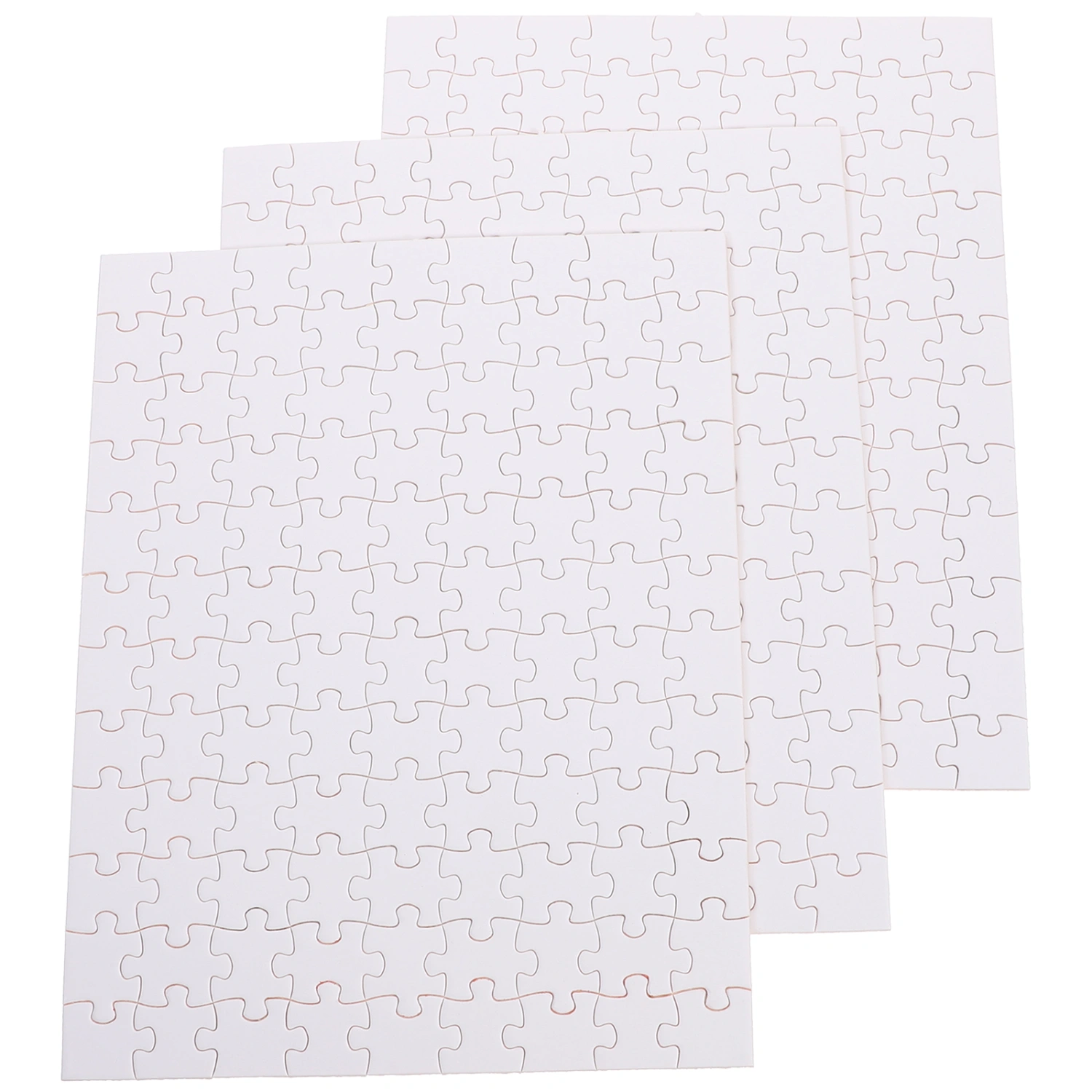 3 Sheets Blank Puzzle Sublimation Puzzle Diy Heat Transfer Puzzle Accessory