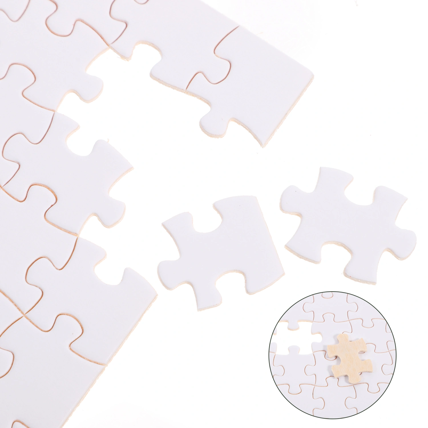 3 Sheets Blank Puzzle Sublimation Puzzle Diy Heat Transfer Puzzle Accessory