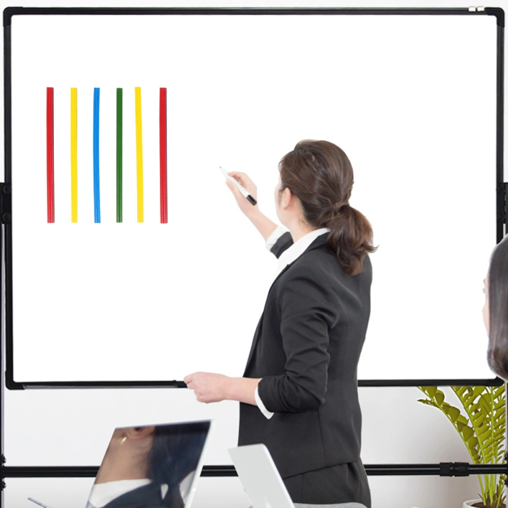 12pcs Colorful White Board Magnetic Strip Durable Magnetic Strip for Office