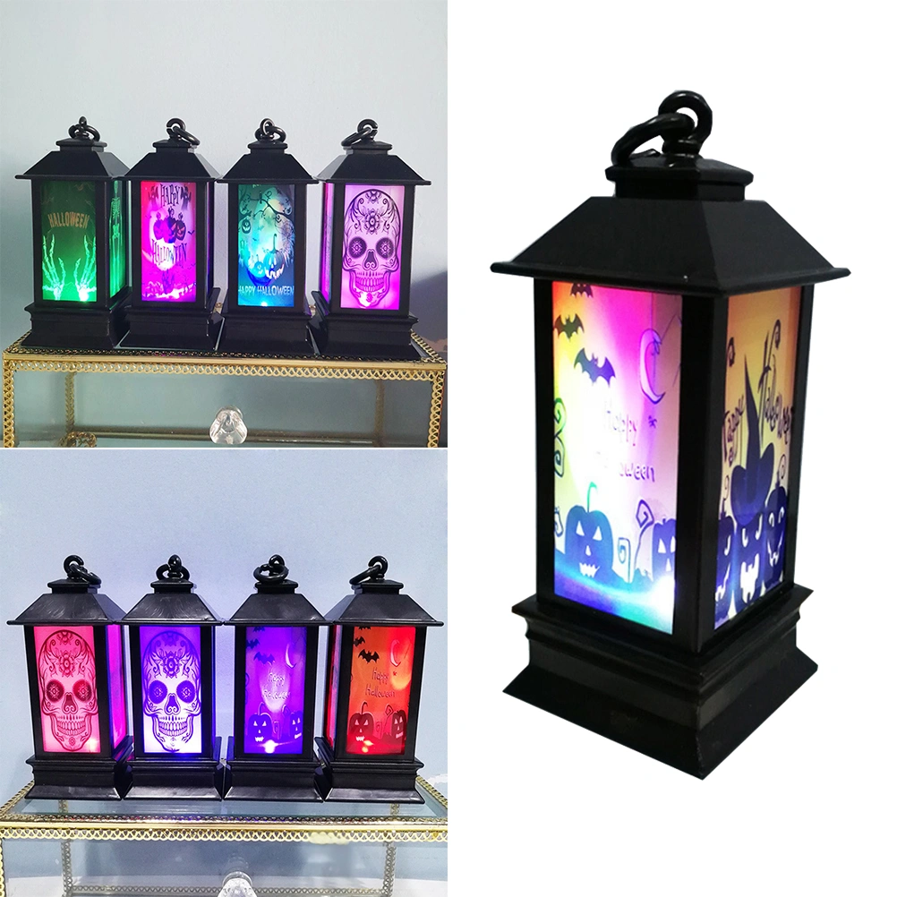 2pcs Halloween LED Night Light Decoration Lantern Lamp for Home Party Garden KTV Bar (Pumpkin Pattern)